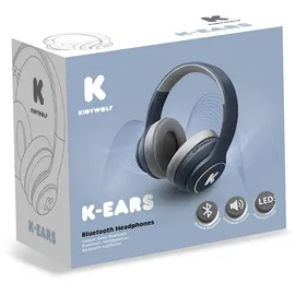 KIDYWOLF Bluetooth-Overear-Kopfhörer Blau