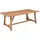 deluke Gartentisch 200 x 100 x 75 cm Teakbraun