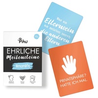 Pihu Karte Ehrliche Meilensteine - Momlife, Geschenk für Eltern - Meilensteinkarten für Mütter - Muttertag weiß