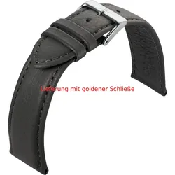 Eulit Kalb- / Rindleder genarbt Imperator Shrunk 24mm" E57579624121" - grau