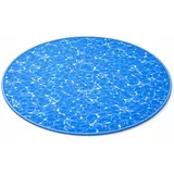 Poolfolie Rund Ø 3,60 x 1,10 m – Kristallblau Classic, 0,32 mm (Überlappfolie)