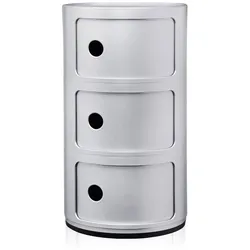 Kartell Componibili 3 Elemente Container silber
