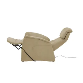 Hukla Relaxsessel Pierre Flachgewebe 75 x 108 x 87 cm Beige elektrisch