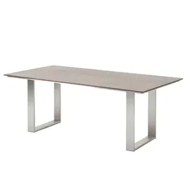 Niehoff Noah Gartentisch 200 x 95 x 76 cm HPL Beton-Design/silberfarben