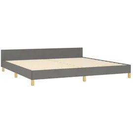 vidaXL Bettgestell 200 x 200 cm Dunkelgrau