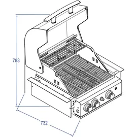 ALLGRILL CHEF M Built-In