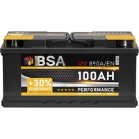 Autobatterie 100Ah 12V +30% Power Starterbatterie ersetzt 88Ah 90Ah 92Ah 95Ah