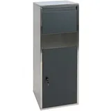 MCW Paketkasten G80 Größe XL Edelstahl anthrazit