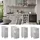 Vicco Apothekerschrank R-Line Medizinschrank für die Küche Beton/Weiß 30 cm AP Marmor