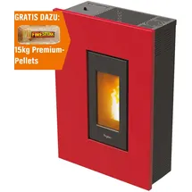 Pegaso Madison Pelletofen Stahl bordeaux 5,3 kW