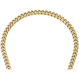 Fossil Carlie T-Bar Halskette Gold Edelstahl