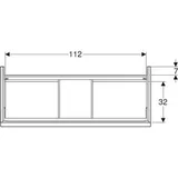 Geberit iCon Waschtischunterschrank, 2 Auszüge, 502306011