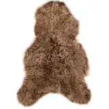 KUHFELL online & NOMAD Fellteppich Echtes großes Lammfell Schaffell Teppich in Weiß Schwarz Blau Braun, Atmungsaktiv, Temperaturausgleichend, Antibakteriell grün 100 cm