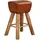 Wohnling Barhocker WL6.011 braun Leder, 1 St.