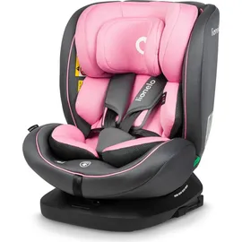 lionelo Bastiaan i-Size Kindersitz ab Geburt 0-36 kg Isofix Top Tether 360 Grad drehbar Rückwärts Vorwärts Seitenschutz 5-Punkt-Sicherheitsgurte Dri-Seat (Rosa)