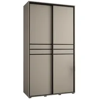 Abiks möbel MÖBEL Kryspol Schwebetürenschrank, Kaschmir, Metall, Nachbildung, 6