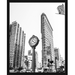ANY IMAGE Digitaldruck »Manhattan, New York«, Rahmen: Buchenholz, Schwarz