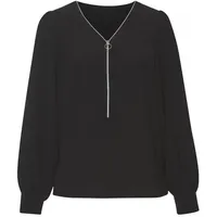LASCANA Langarmbluse Damen schwarz Gr.34