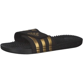adidas Adissage Sandal, Core Black/Gold Metallic/Core Black, 43
