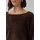 s.Oliver Flauschiger Relaxed-Fit-Pullover mit U-Boot-Ausschnitt Braun 46