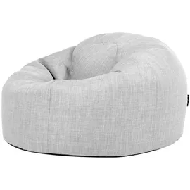 I.C.O.N. icon Sitzsack, Grau, Textil, 200 L, 1-Sitzer, Füllung: EPS Mikroperlen, Rund, 85x50x85 cm, Hergestellt in Deutschland, Oeko-Tex® Standard 100, Gartenmöbel, Gartenstühle, Outdoor-Sitzsäcke