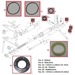 Metallkraft Dichtungssatz HRB 10 für Hydraulikzylinder