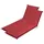 Traumnacht Komfort 2er Set Liegenauflagen 190 x 58 cm Rot