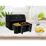 setpoint Heißluftfritteuse Doppelkorb 8L 2700 W schwarz