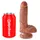 KING COCK Dildo 7" Cock with Balls, hautfarben hell