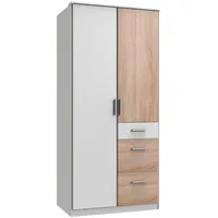 WIMEX Kinderkleiderschrank Joker 91 x 199 cm Eiche weiß