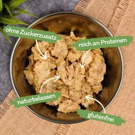 Lyra Pet 12 x 400 g Lecker.Pet® Balu's 100 % Huhn und Truthahn Katzenfutter Nassfutter