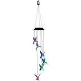 NORTHPOINT LED Solar Windspiel für Außen mit Dämmerungssensor 8 Stunden Akkulaufzeit