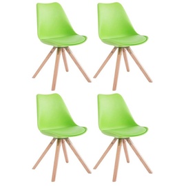 Clp 4er Set Stühle Toulouse Square Mit Kunstlederbezug I Küchenstühle Mit Holzgestell