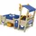 Wickey Kinderbett Hausbett CrAzY Sparky Pro Plane Holzbett 90 x 200 cm - Blau