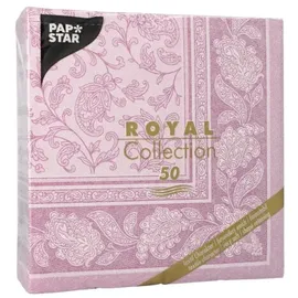 Papstar Servietten `ROYAL Collection` 1/4-Falz 40 cm x 40 cm lila