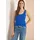 Cecil Basic Top aus Reiner Baumwolle surf Blue XXL - XXL