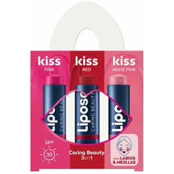 Lippenbalsam Liposan KISS KISS KISS 3 Stücke