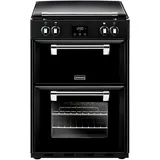 STOVES RICHMOND 600 EI INDUKTION Backofen Schwarz Chrom 60 cm mit Abdeckung - Schwarz