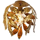 QAZQA - Vintage Deckenlampe Antik Gold 30 cm - Linde