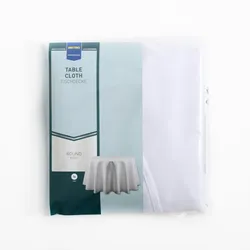 METRO Professional Tischdecke, Polyester, Ø 160 cm, weiß