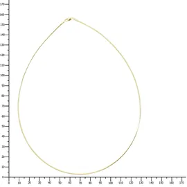 Ostsee-Schmuck Halsreif Omega 1,4 mm Gold