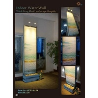 JVmoebel Trennwandplatten, Trennwand Wasserwand Säule Wände Waterwall LED 60x210cm Wasserwände weiß