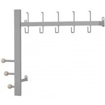 moebel-direkt-online Wandgarderobe Celli Silber