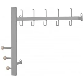 moebel-direkt-online Wandgarderobe Celli Silber