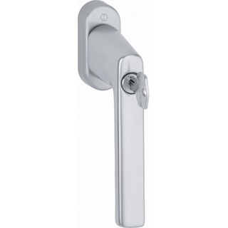 HOPPE 11950249 silber eloxiert Fenstergriff Hamburg-Sperrzylinder, Aluminium