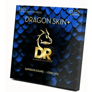 DR Strings Dragon Skin+ Bass Quantum Nickel DBQ5-45 Medium 45-125