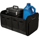 PORFOYO Kofferraum Organizer Auto, Faltbare Kofferraumtasche Mit Deckel, Auto Kofferraum Organizer Mit Deckel, Für Einkaufen, Camping Auto Zubehör Innenraum