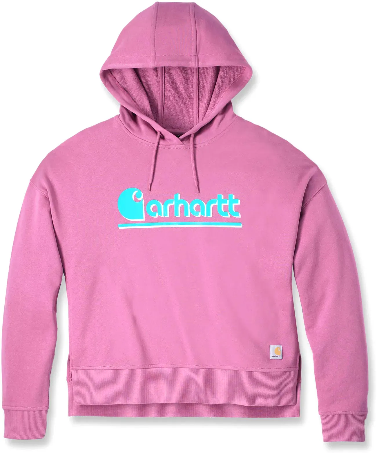 Carhartt Fiber Series, sweat à capuche femme - Fuchsia/Bleu - XL