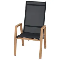 SIENA GARDEN Dining-Move-Sessel »Catania«, 67,5x111x60 cm, Aluminium, Teak-Optik/dunkelgrau