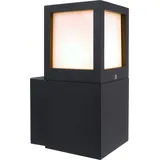 Kapego Außenwandleuchte Aluminium 15,0 cm E27 dimmbar IP54 anthrazit